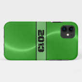 Cooles grünes Stahlmetall Case-Mate iPhone Hülle (Rückseite (Horizontal))