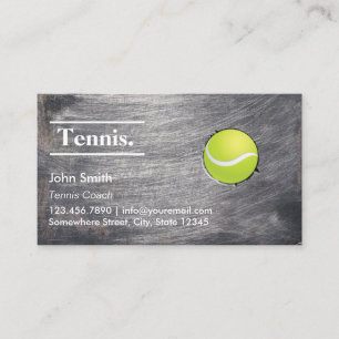 Cooles Grunge-Metallbeschaffenheits-Tennis Visitenkarte