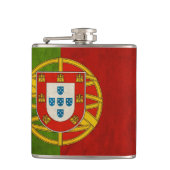 Cooles Grunge-Portugal-Flagge Bandeira De Portugal Flachmann (Vorderseite)