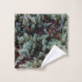 Cooles Grünlandmuster Badhandtuch Set (Waschlappen)