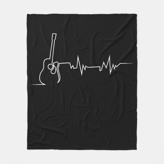 Cooles Guitarrengeschenk Fleecedecke (Vorderseite)