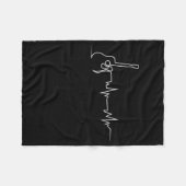 Cooles Guitarrengeschenk Fleecedecke (Vorderseite (Horizontal))