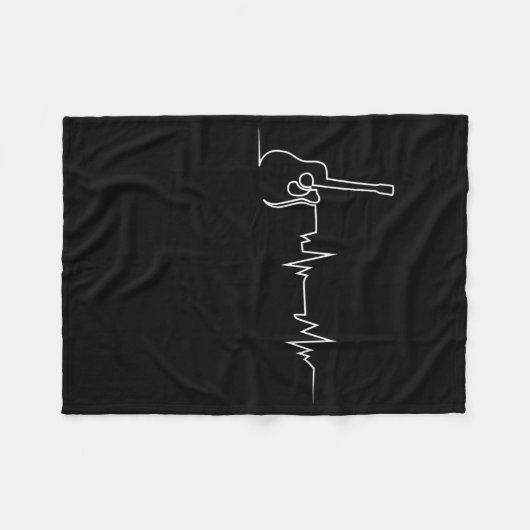 Cooles Guitarrengeschenk Fleecedecke (Vorderseite (Horizontal))