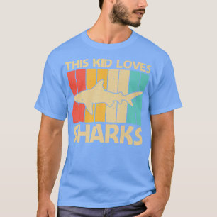 Cooles Haidesign für Kinder Boys Shark Ocean Anima T-Shirt