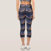 Cooles Halloween-Party Flechtmuster Capri Leggings (Rückseite)
