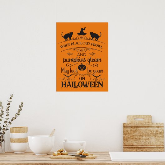 cooles Halloween-Party Poster (Küche)