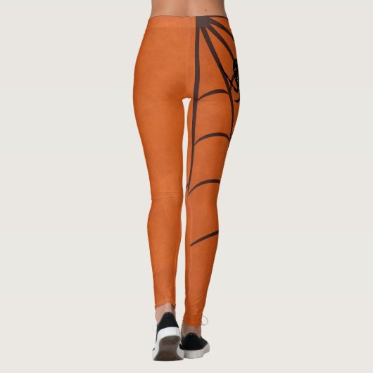 Cooles Halloween-Spinnen-Netz Leggings (Rückseite)