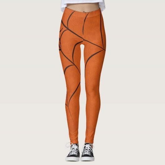Cooles Halloween-Spinnen-Netz Leggings (Vorderseite)