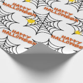 Cooles Halloween-Spinnwebsystem Geschenkpapier (Ecke)