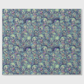 cooles Halloween-Zombie-Kachelmuster Geschenkpapier (Flach)