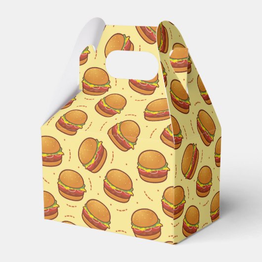 cooles Hamburger-Party Geschenkschachtel (Rückseite)