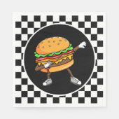 cooles Hamburger Party Serviette (Vorderseite)