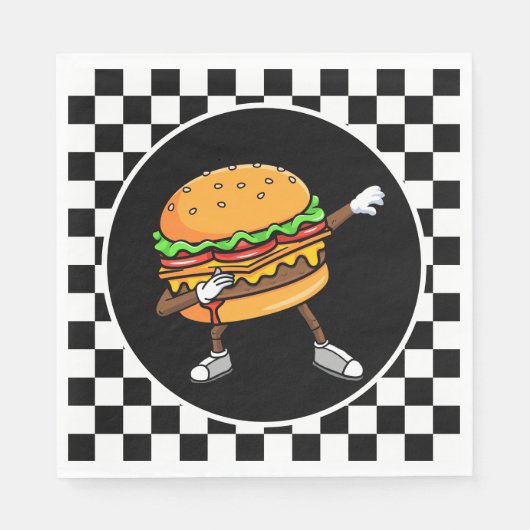 cooles Hamburger Party Serviette (Vorderseite)