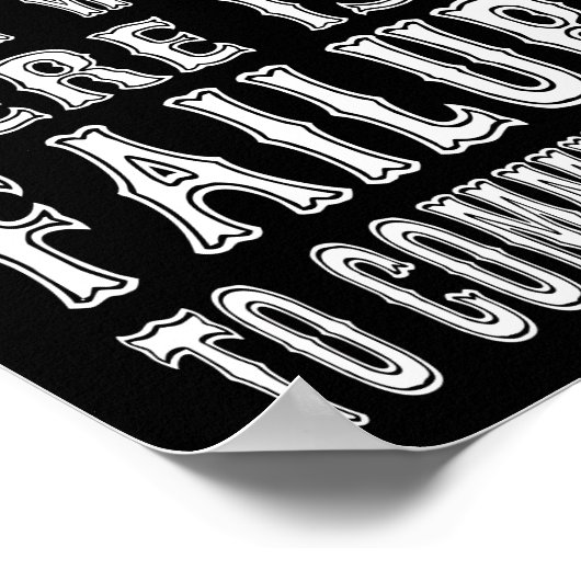 Cooles Hand Luke Zitat - Was wir hier haben ist Ve Poster (Ecke)