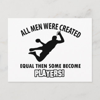 cooles Handballspiel Postkarte