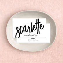 Cooles handgeschriebenes Brush-Script weiß