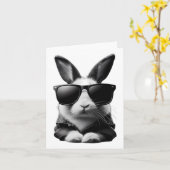 Cooles Hasen mit Sungles Jacket Osterreich Karte (Gelbe Blume)