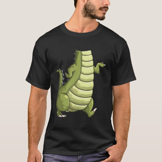 Cooles Headless Crocodil Halloween Kostüm Funny La T-Shirt (Vorderseite)