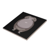 Cooles Headless Hippo Halloween Kostüm Funny Lazy Fliese (Seite)