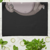 Cooles Headless Hippo Halloween Kostüm Funny Lazy Geschirrtuch (Gefaltet)