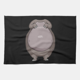 Cooles Headless Hippo Halloween Kostüm Funny Lazy Geschirrtuch