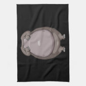 Cooles Headless Hippo Halloween Kostüm Funny Lazy Geschirrtuch (Vertikal)