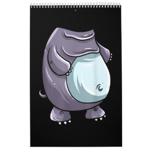 Cooles Headless Hippo Halloween Kostüm Funny Lazy Kalender