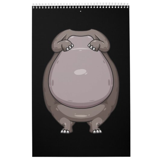 Cooles Headless Hippo Halloween Kostüm Funny Lazy Kalender (Titelbild)