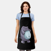 Cooles Headless Hippo Halloween Kostüm Funny Lazy Schürze (Getragen)