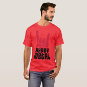 Cooles Heavy-Metal-Retro T-Shirt (Vorne ganz)