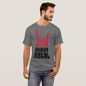 Cooles Heavy-Metal-Retro T-Shirt (Vorne ganz)