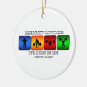 Cooles Heften ist eine Lebensart Keramikornament (Links)