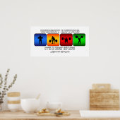 Cooles Heften ist eine Lebensart Poster (Küche)