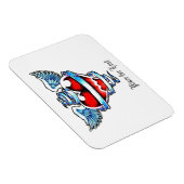 Cooles Heiliges Herz mit Angel Wings Magnet (Rechte Seite)