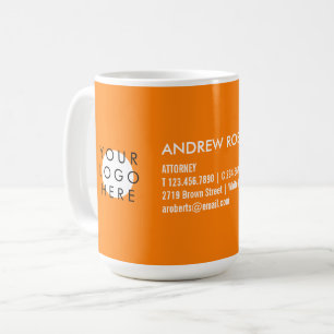 Cooles Hell-Orange-Logo-Geschäft Kaffeetasse