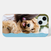 Cooles, hellblaues Foto Case-Mate iPhone Hülle (Rückseite (Horizontal))