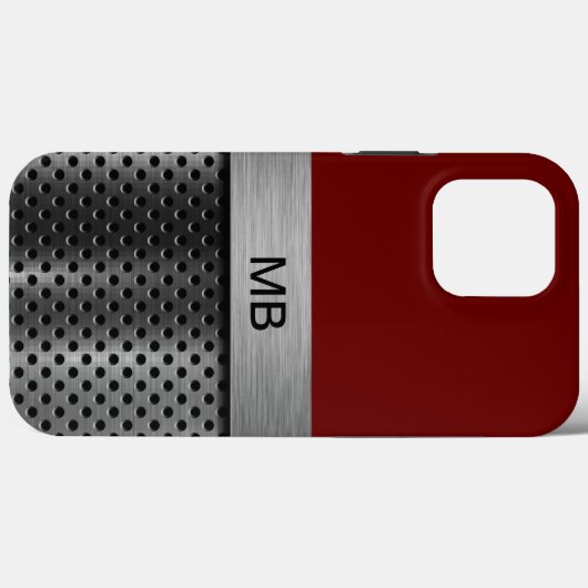 Cooles Herrenmonogramm-Geschäft Beruflich Case-Mate iPhone Hülle (Rückseite (Horizontal))