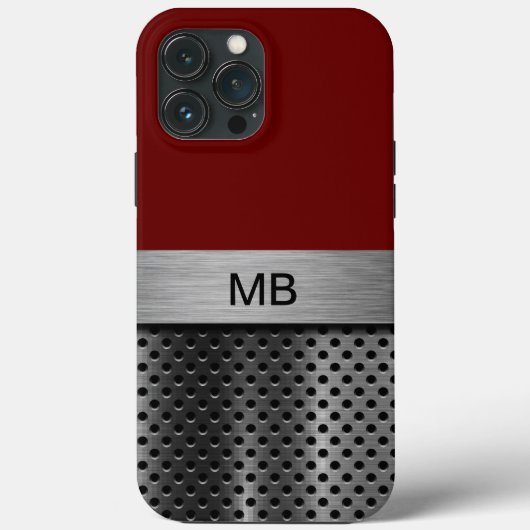 Cooles Herrenmonogramm-Geschäft Beruflich Case-Mate iPhone Hülle (Rückseite)