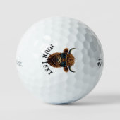 Cooles HIGHLANDER-Design anpassen Golfball (Vorderseite)