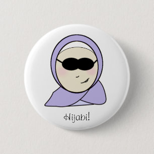Cooles Hijabi - islamisches moslemisches Mädchen Button
