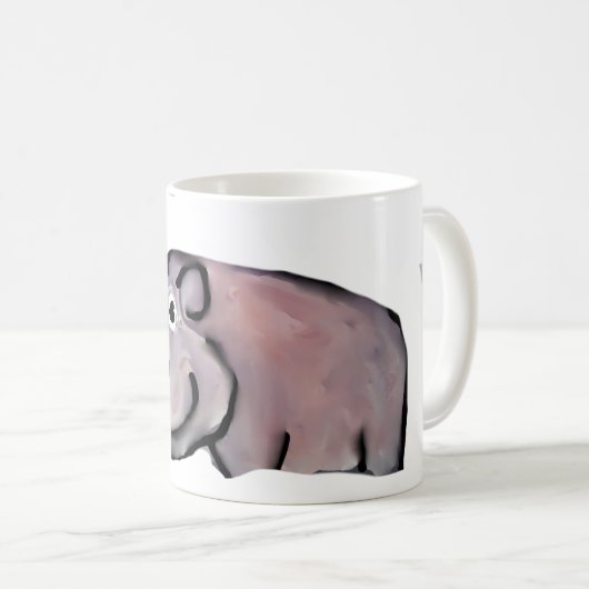 Cooles Hippo-Leben Kaffeetasse (VorderseiteRechts)