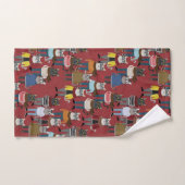 Cooles Hipster-Katzen-Muster Badhandtuch Set (Handtuch)