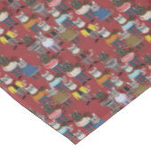 Cooles Hipster-Katzen-Muster Tischdecke (Schrägansicht)