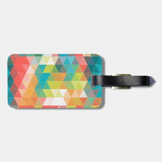 Cooles Hipster-Muster Gepäckanhänger (Rückseite horizontal)