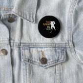 Cooles Hockey-Vater-Geschenk Lustiger Bester Pucki Button (Beispiel)