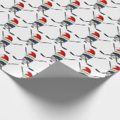 Cooles Hockey-Weihnachtsverpackungs-Papier oder Geschenkpapier (Ecke)