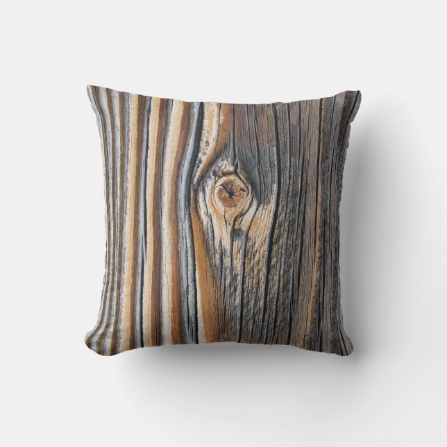 COOLES Holzkörnmuster Kissen (Vorderseite)