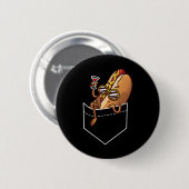 Cooles Hot Dog Design für Männer Frauen Kinder Button (Vorne & Hinten)