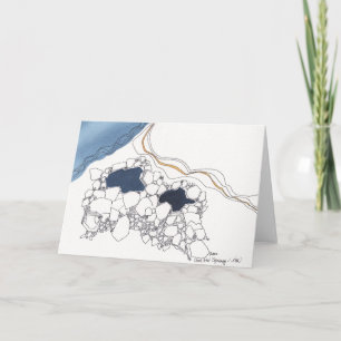 Cooles Hot Springs in Nanometer, Notecard Karte
