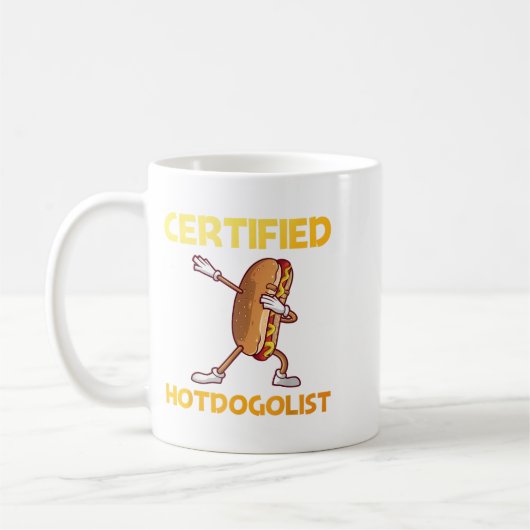 Cooles Hotdog-Outfit für Männer - Frauen Erwachsen Kaffeetasse (Links)